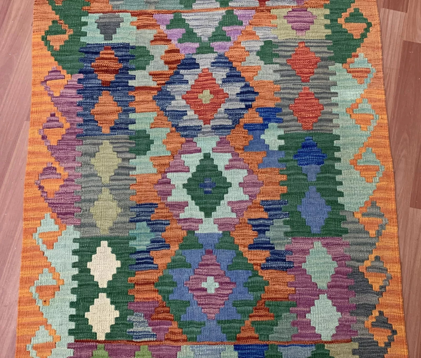 Hand Knotted Afghan Chobi Kilim Kilm Wool Area Rug 5 x 3 Ft