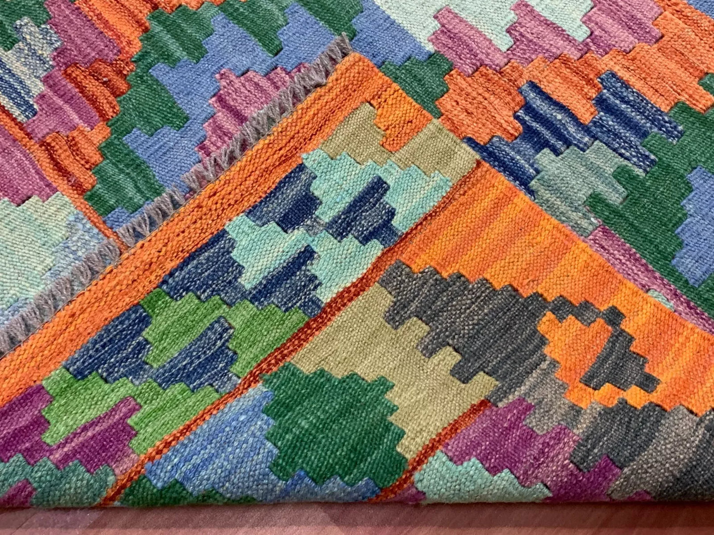 Hand Knotted Afghan Chobi Kilim Kilm Wool Area Rug 5 x 3 Ft
