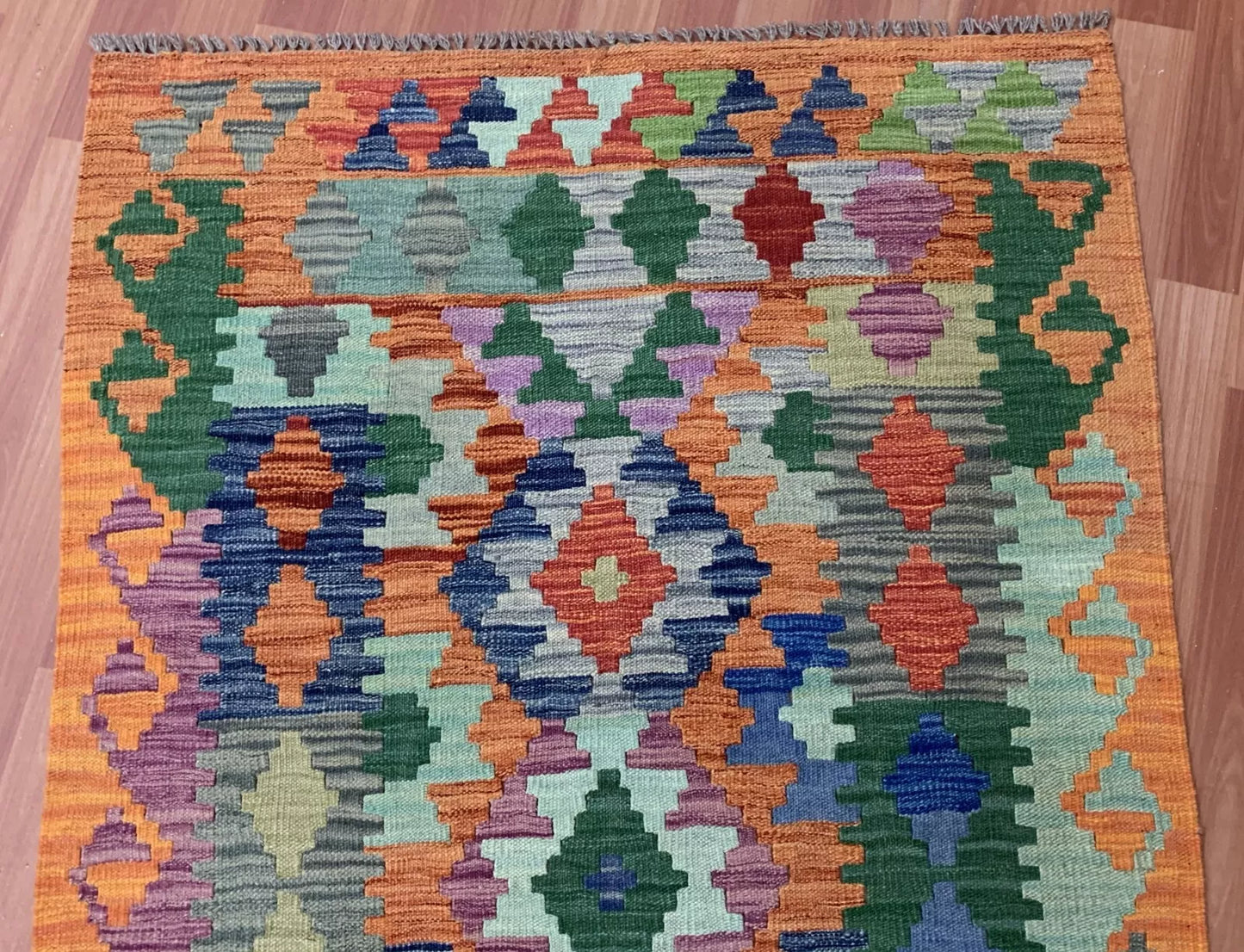 Hand Knotted Afghan Chobi Kilim Kilm Wool Area Rug 5 x 3 Ft