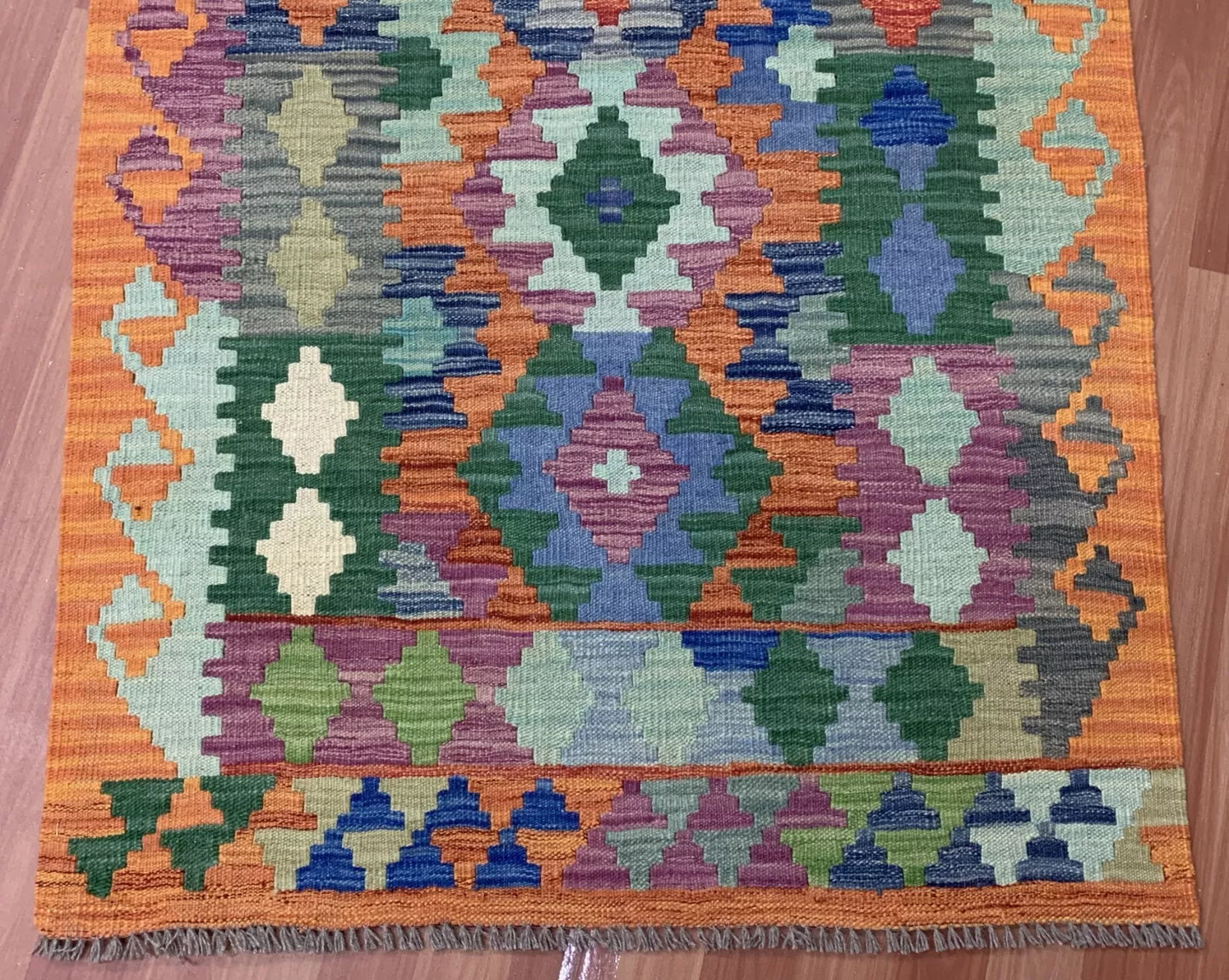 Hand Knotted Afghan Chobi Kilim Kilm Wool Area Rug 5 x 3 Ft