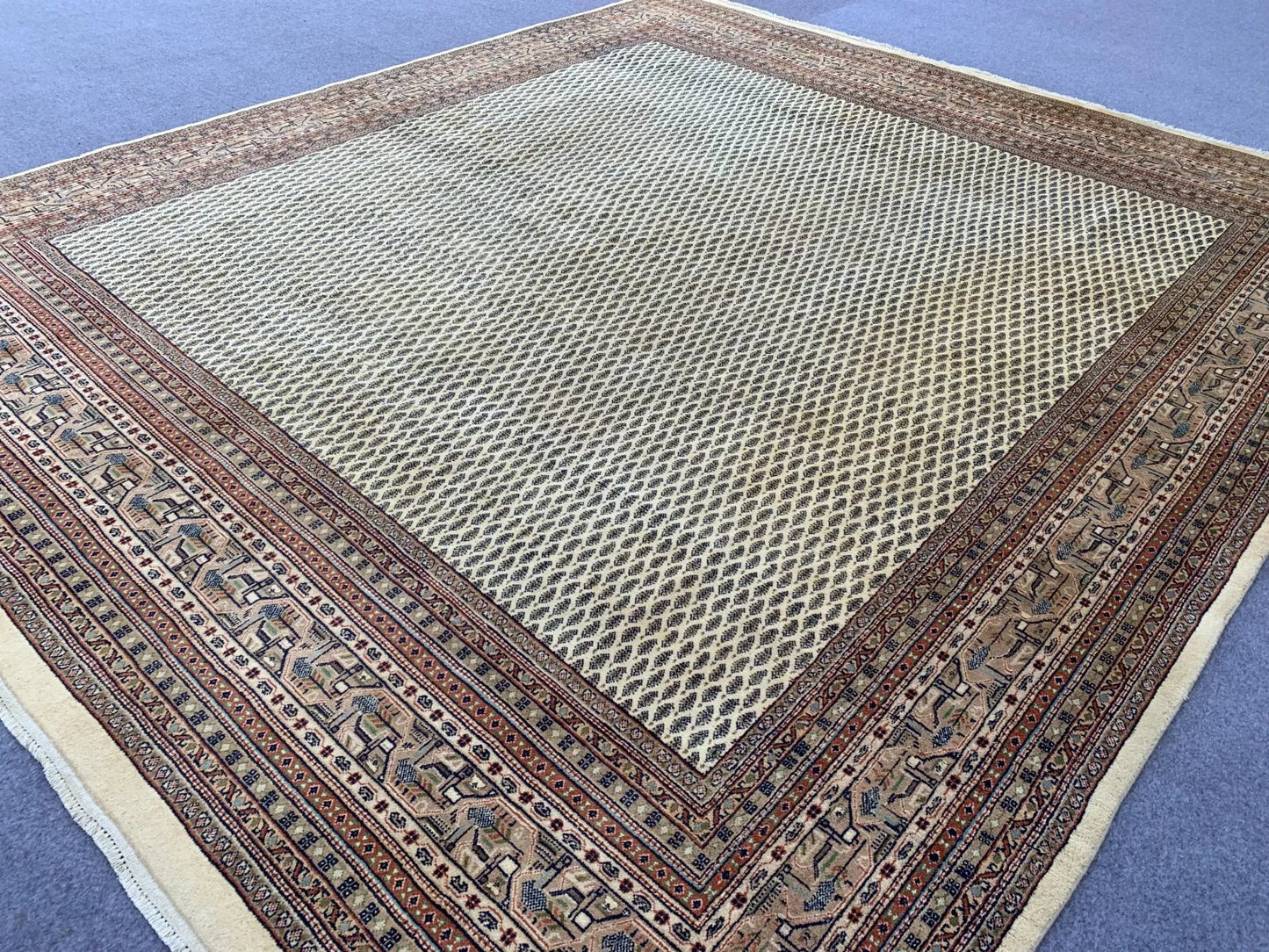 Two Afghan Gabbehs and Badam Gul Mir Wool Area Rug