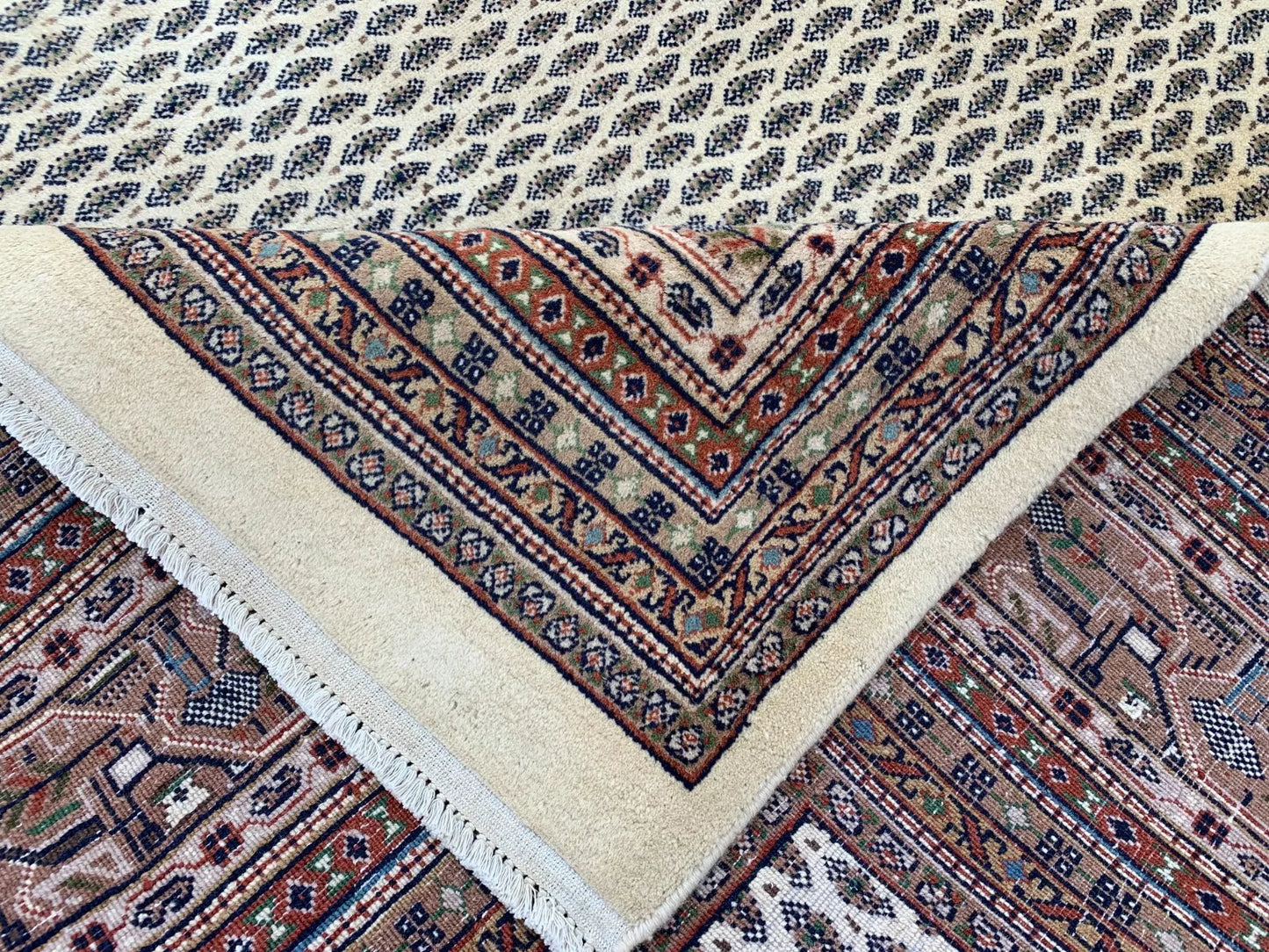 Two Afghan Gabbehs and Badam Gul Mir Wool Area Rug