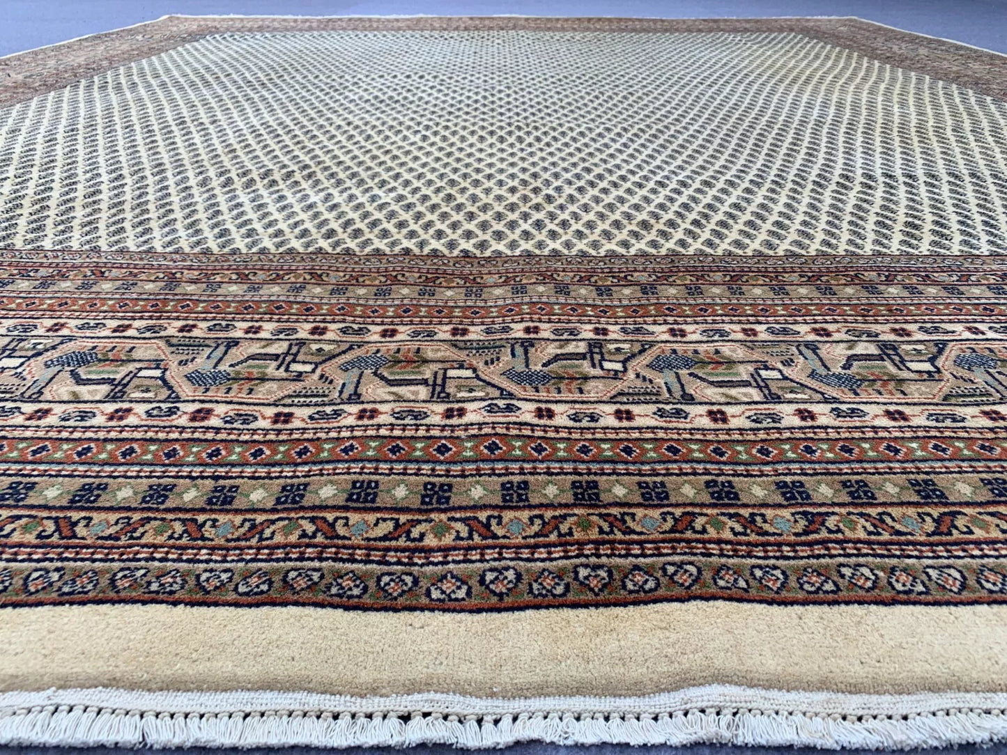 Two Afghan Gabbehs and Badam Gul Mir Wool Area Rug