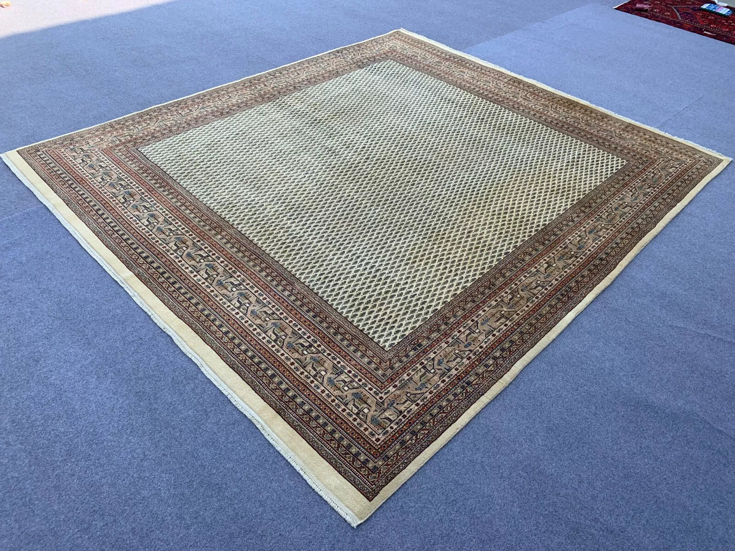Two Afghan Gabbehs and Badam Gul Mir Wool Area Rug
