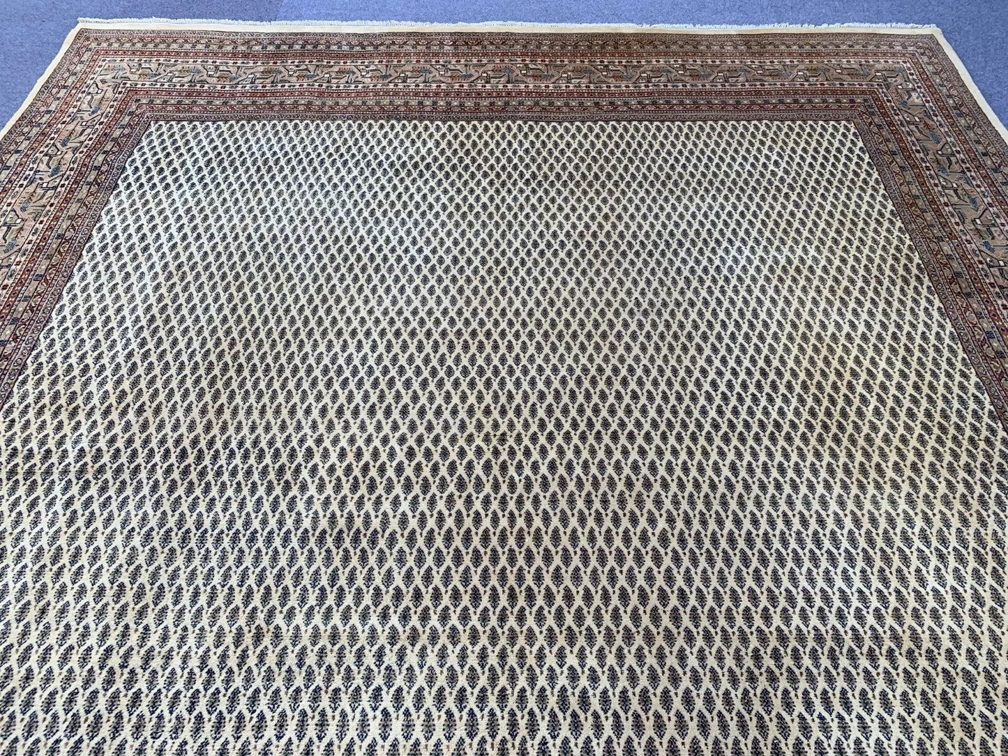 Two Afghan Gabbehs and Badam Gul Mir Wool Area Rug