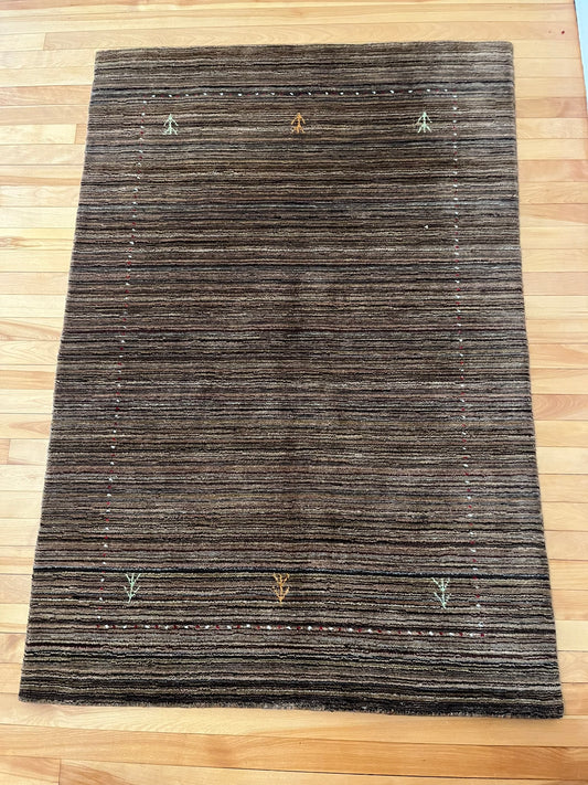 Oushak Rug, Contemporary Gabeh Hand made 6 x 4 Ft